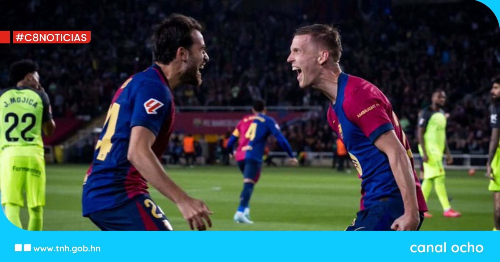 Barcelona derrota al Mallorca con gol de Dani Olmo y consolida su liderato en LaLiga