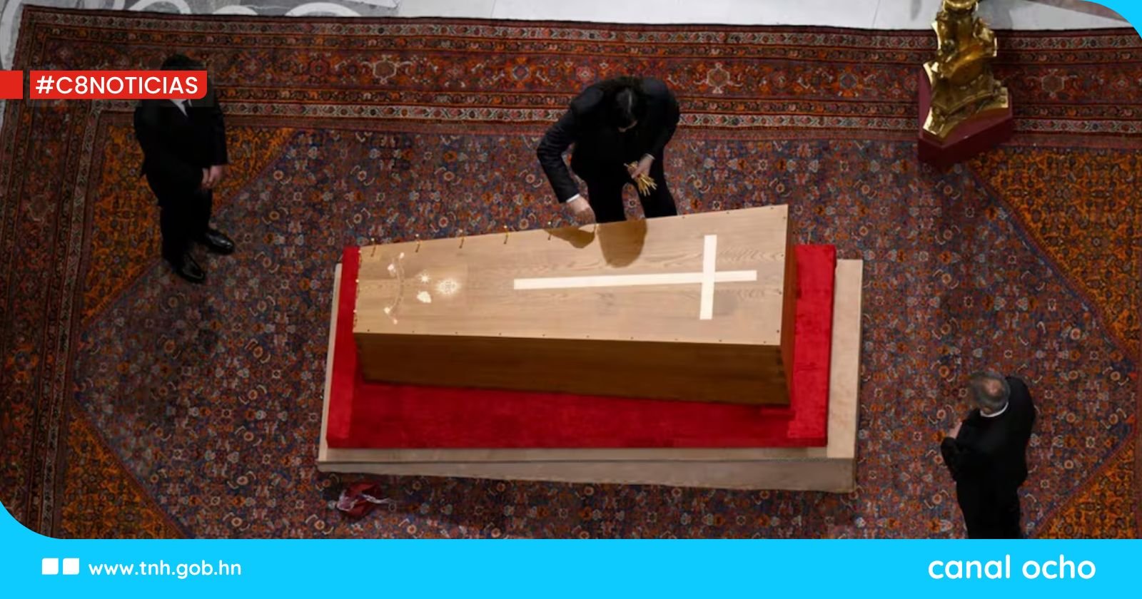 Francisco será sepultado con sus zapatos usados y en un féretro que lleva su escudo