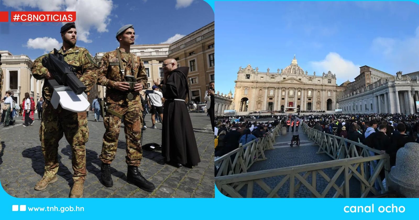 Roma amanece bajo máxima seguridad para despedir al papa Francisco
