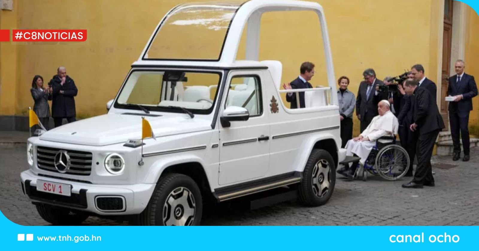 El carro que llevará el féretro de Francisco será un papamóvil adaptado