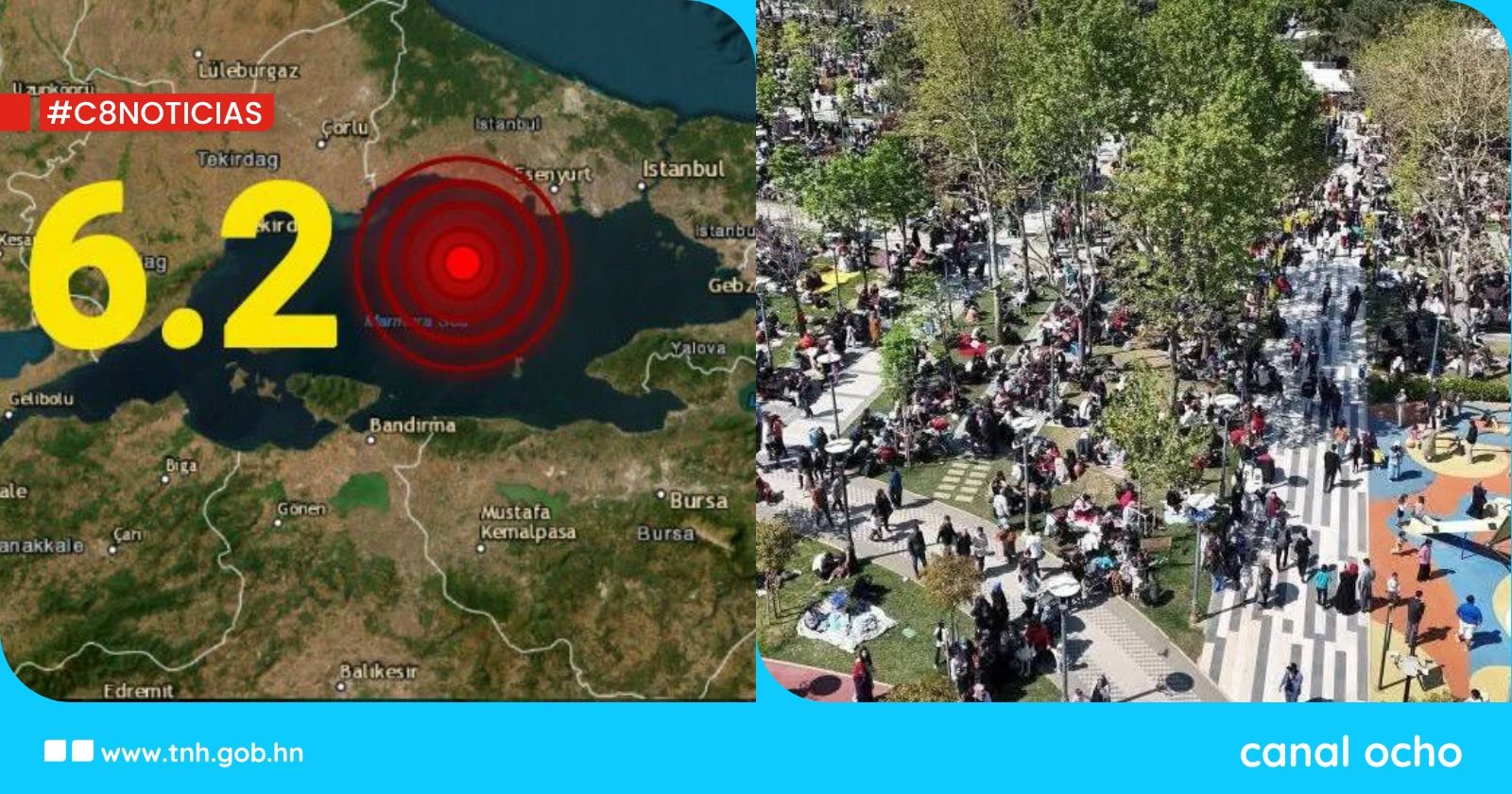 Reportan 151 heridos que saltaron de edificios por pánico durante sismo en Estambul