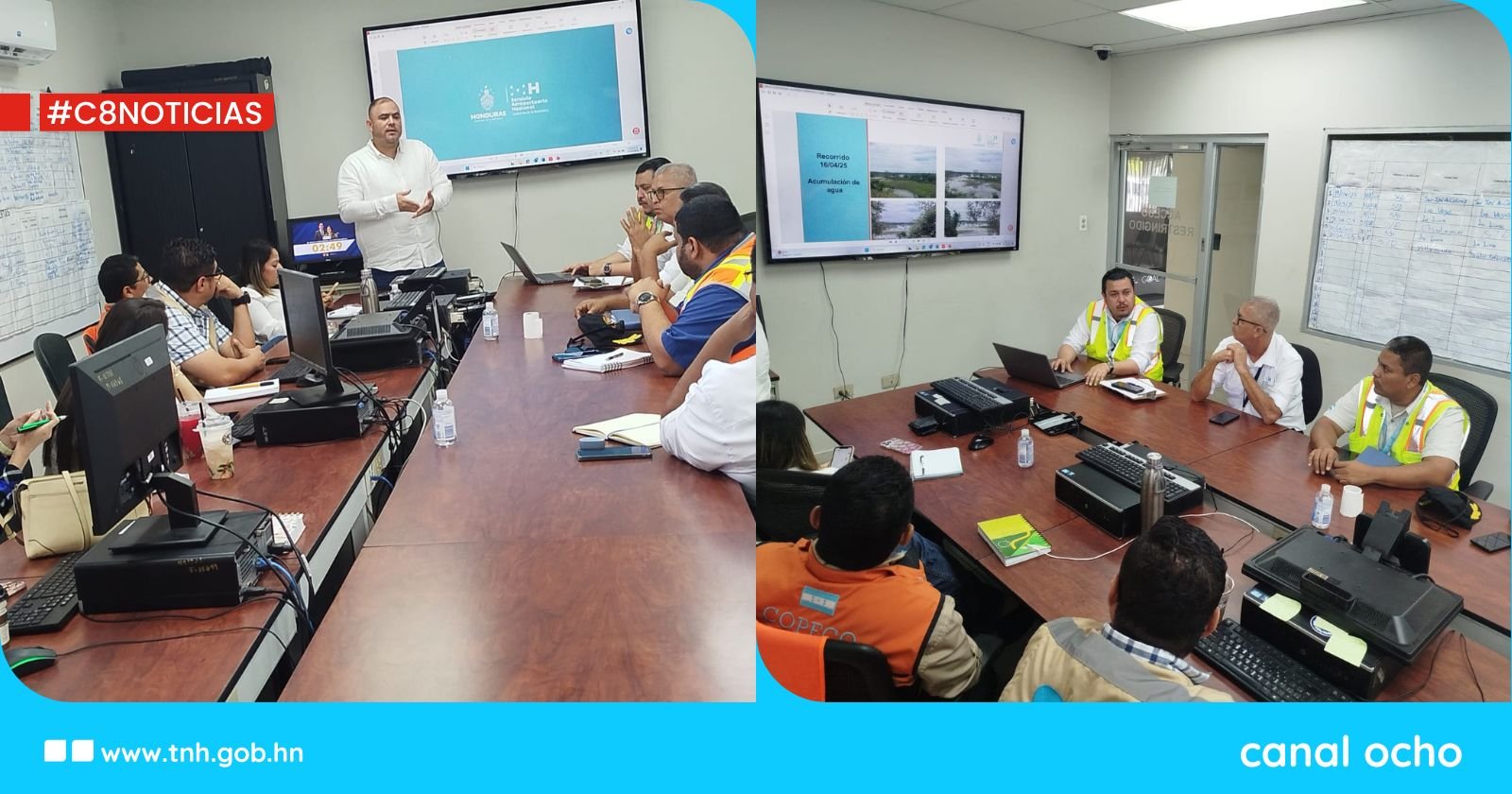 Autoridades coordinan acciones para fortalecer medidas contra inundaciones en aeropuerto Villeda Morales