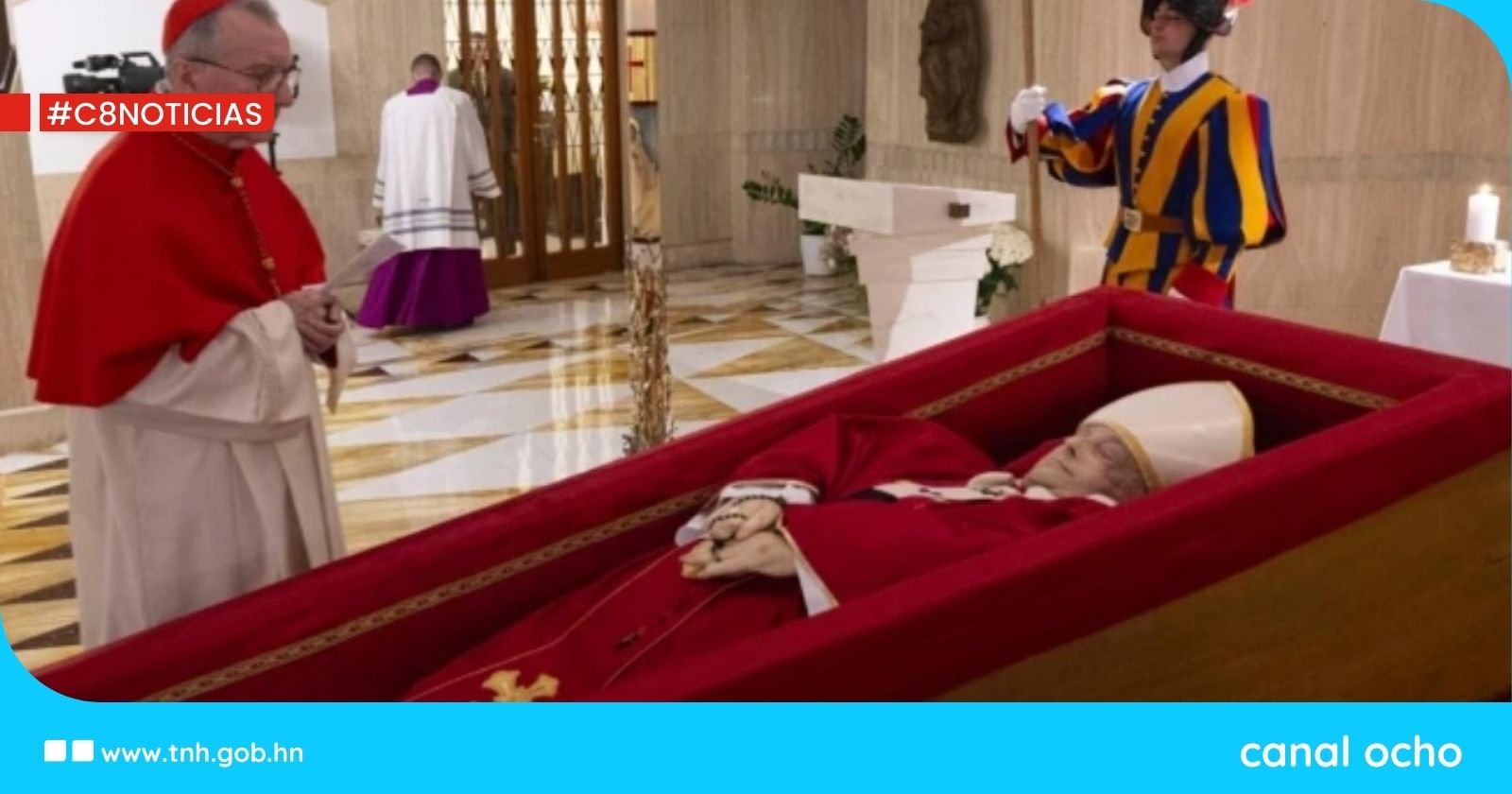 Revelan primeras imágenes de las exequias del Papa Francisco y confirman fecha del funeral