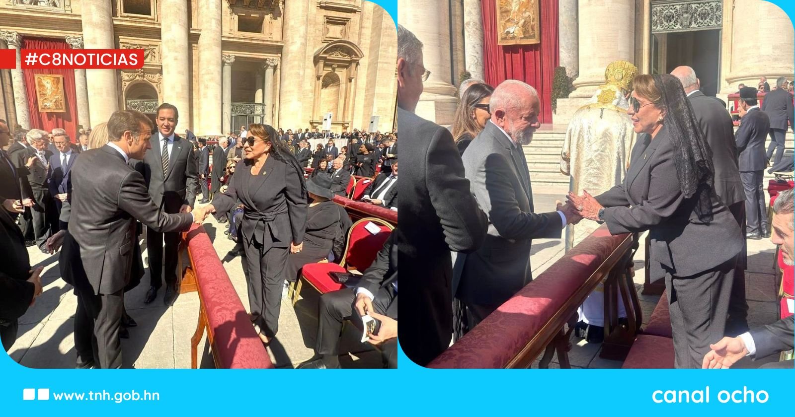 Presidenta Castro y líderes mundiales asisten al funeral del papa Francisco