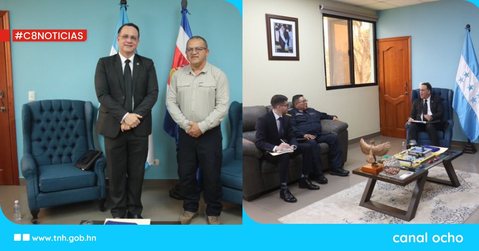 Honduras y Costa Rica refuerzan cooperación en seguridad ciudadana