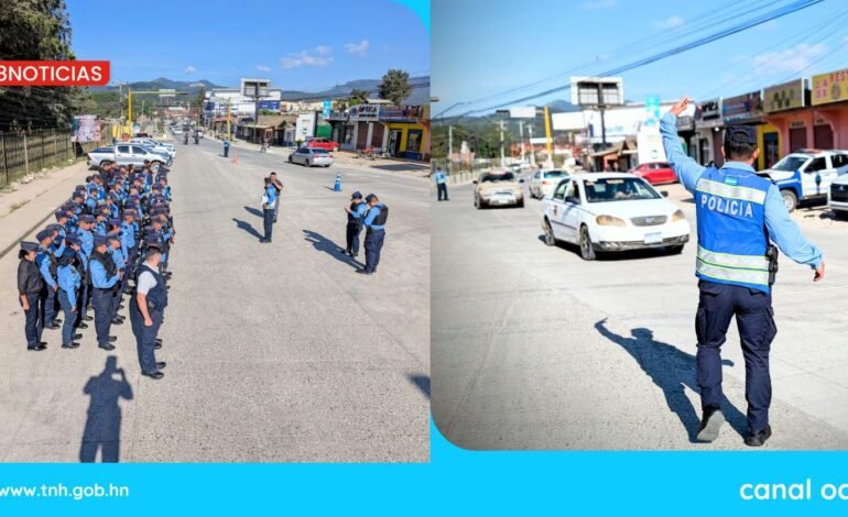 Autoridades de la UDEP-10 realizan mega saturación policial en Intibucá