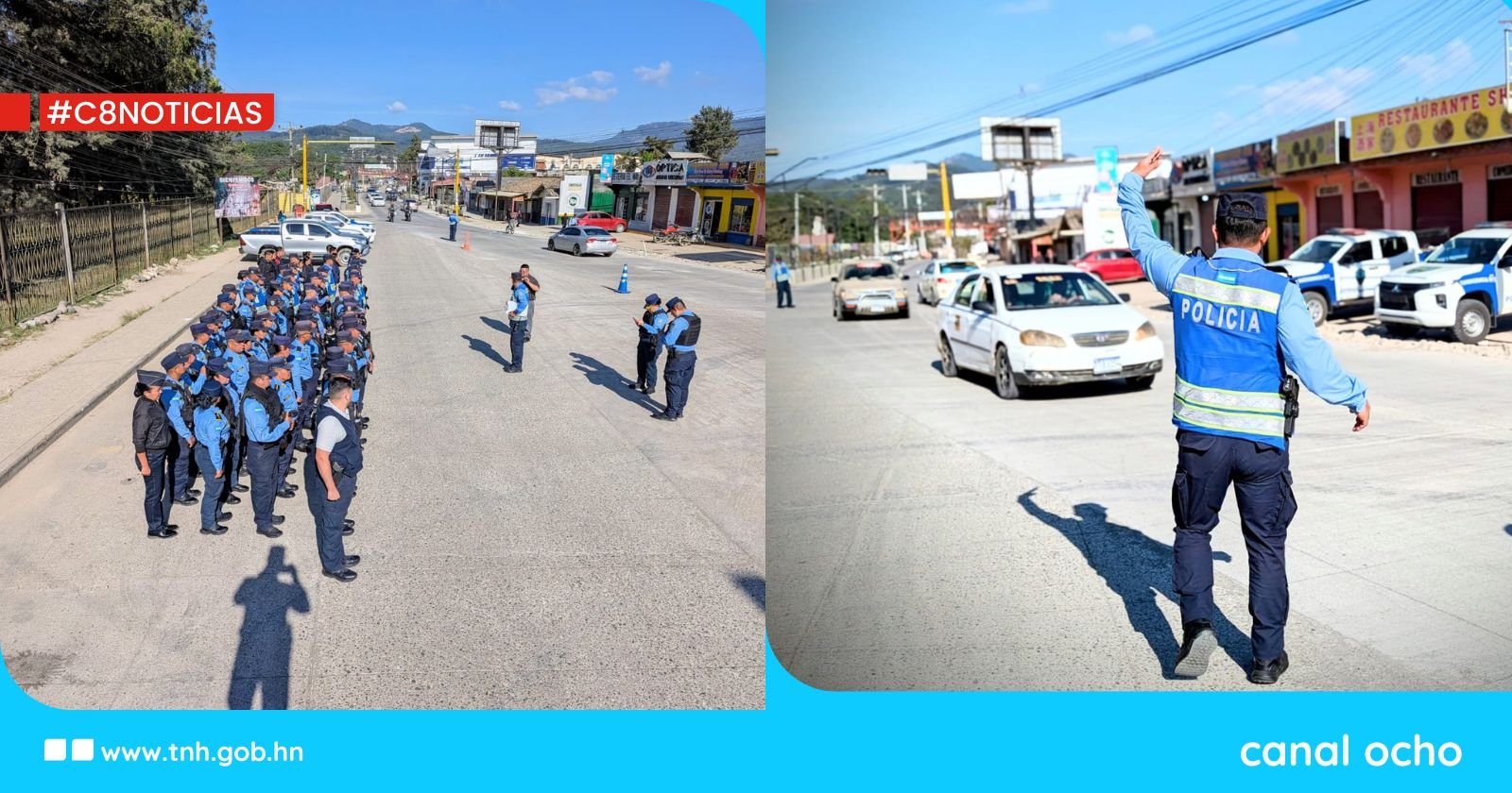 Autoridades de la UDEP-10 realizan mega saturación policial en Intibucá