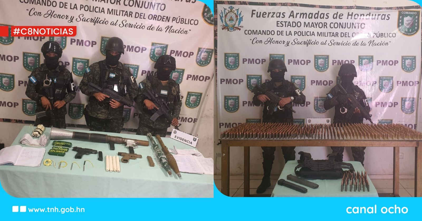 Decomisan armas a la estructura criminal la Kleibona en SPS