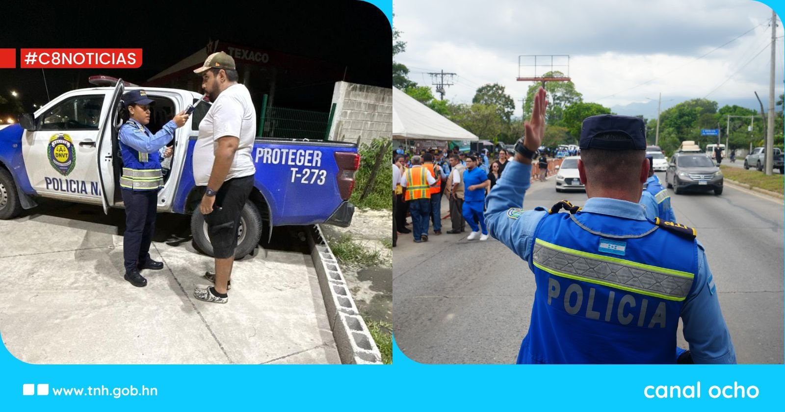 DNVT contabiliza más de 270 operativos de control durante la Semana Santa en el Valle de Sula