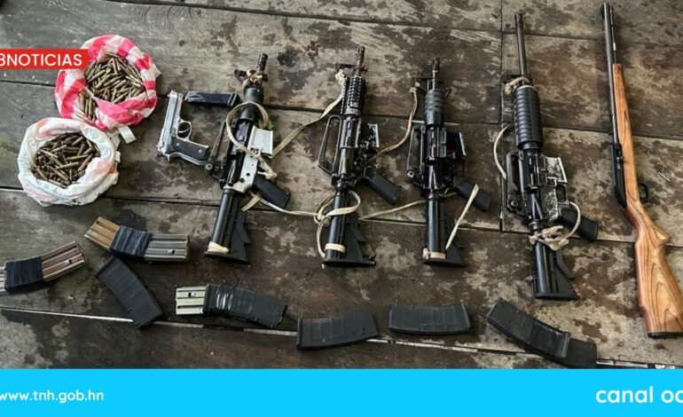 Detienen a hondureño con armamento de alto calibre en Atlántida