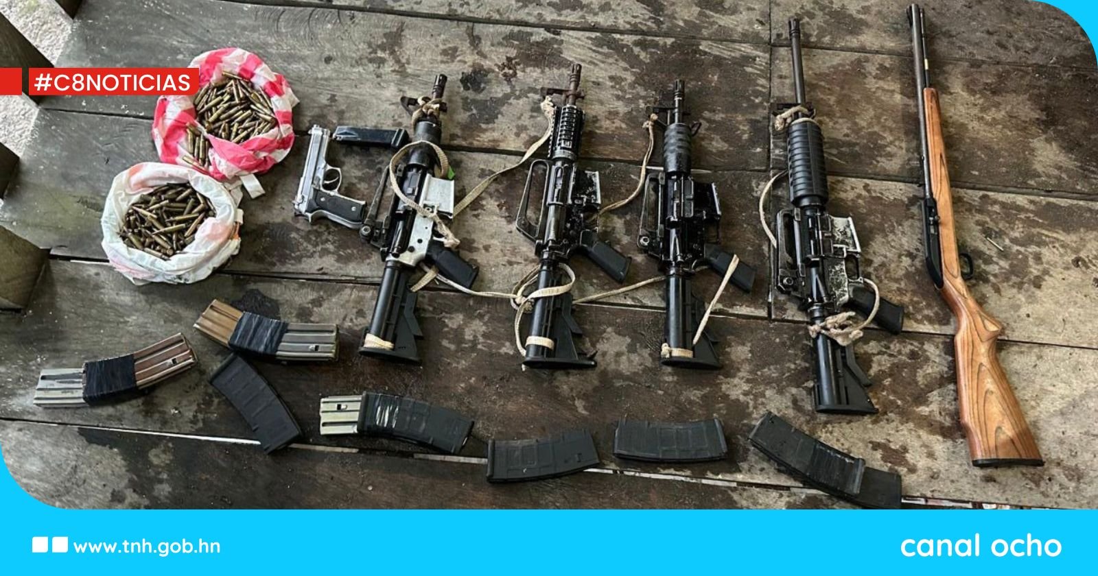 Detienen a hondureño con armamento de alto calibre en Atlántida