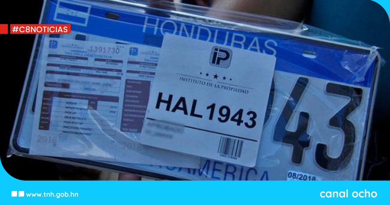 IP aclara que entrega de placas corresponde a usuarios que no las han retirado