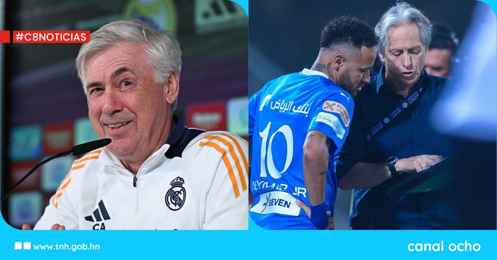 CBF rompe negociaciones con Carlo Ancelotti y apunta a Jorge Jesus como nuevo técnico de Brasil