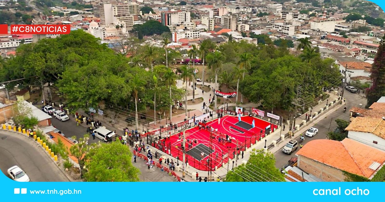 Gobierno reinaugura Parque La Leona y cancha de baloncesto en el centro de la capital