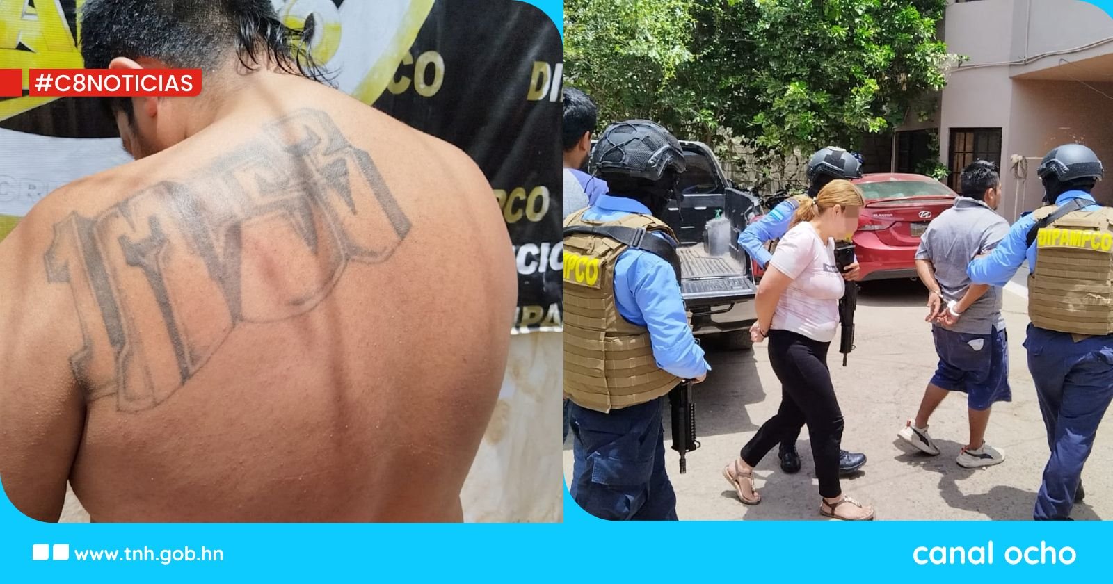 Dipampco detiene a «Compa» de la MS-13 encargado de sector en Comayagua