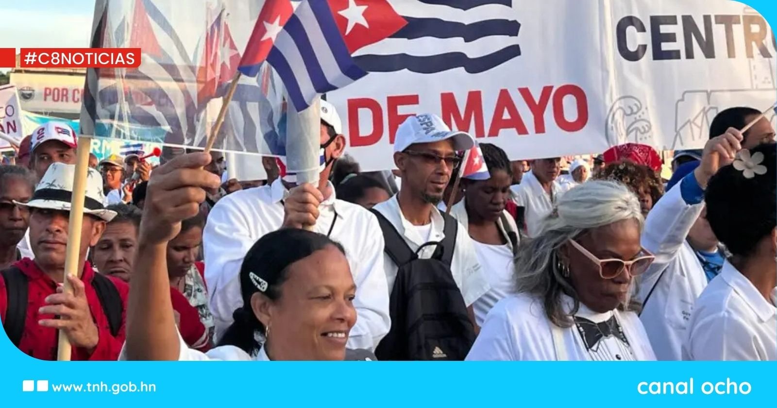 Cuba: multitudinaria marcha de los trabajadores ratifica respaldo a la Revolución este 1 de Mayo