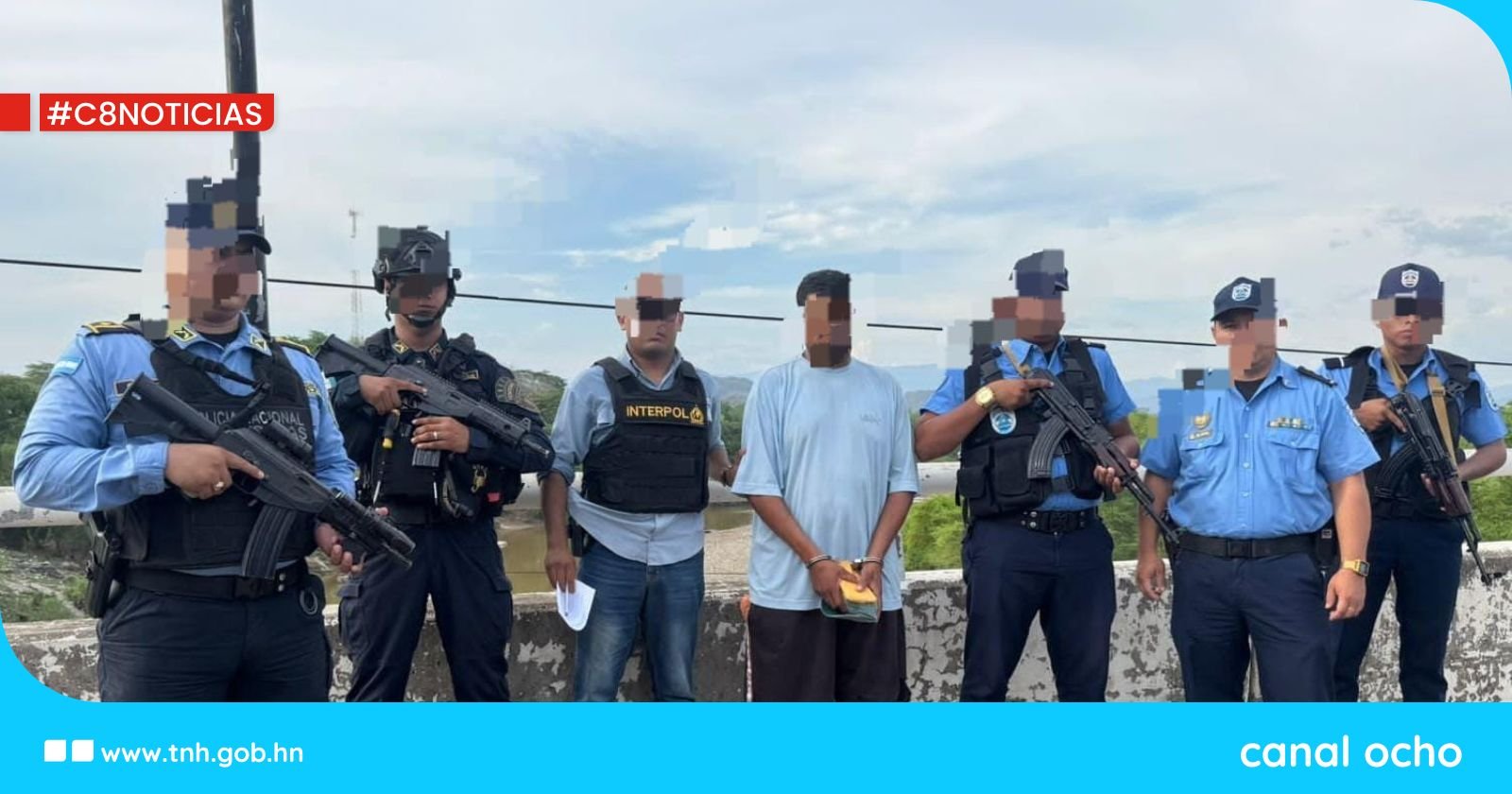 Interpol Honduras entrega a las autoridades de El Salvador a alias «Cutumba o Cuervo» supuesto miembro de la MS-13