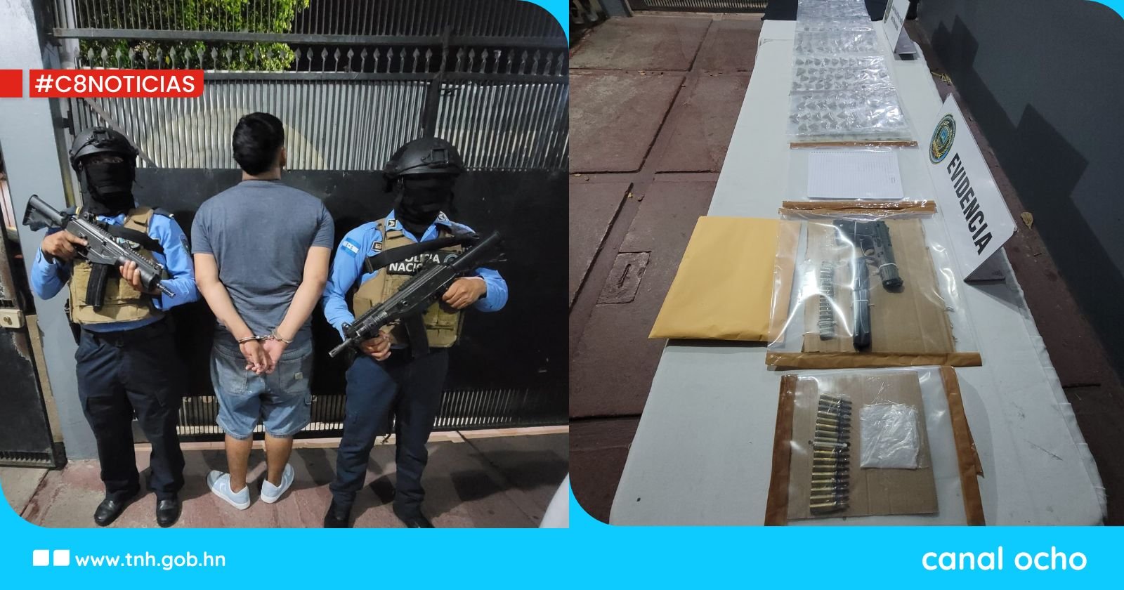 Dipampco captura a alias «El Brillante» supuesto cabecilla de la Pandilla 18