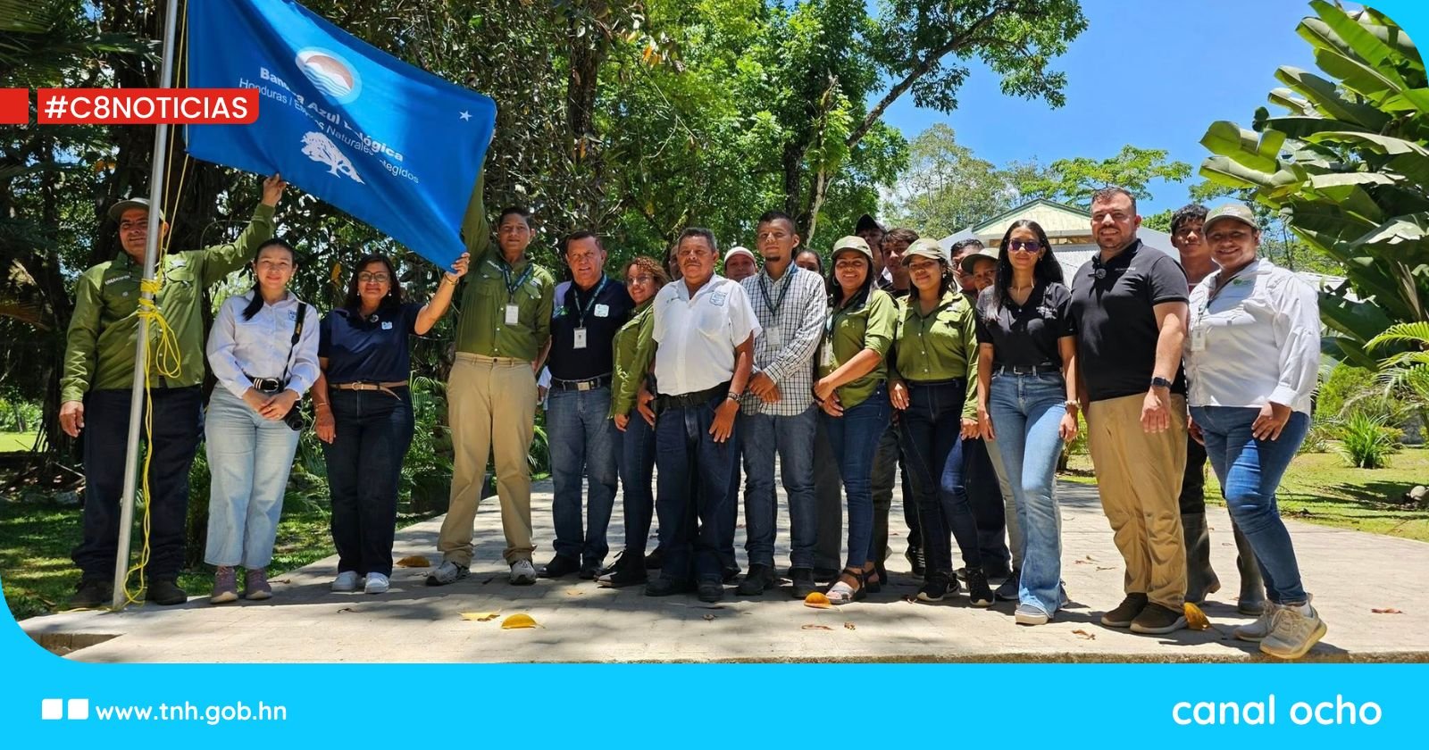 Lancetilla recibe reconocimiento del Programa Bandera Azul Ecológica de Honduras