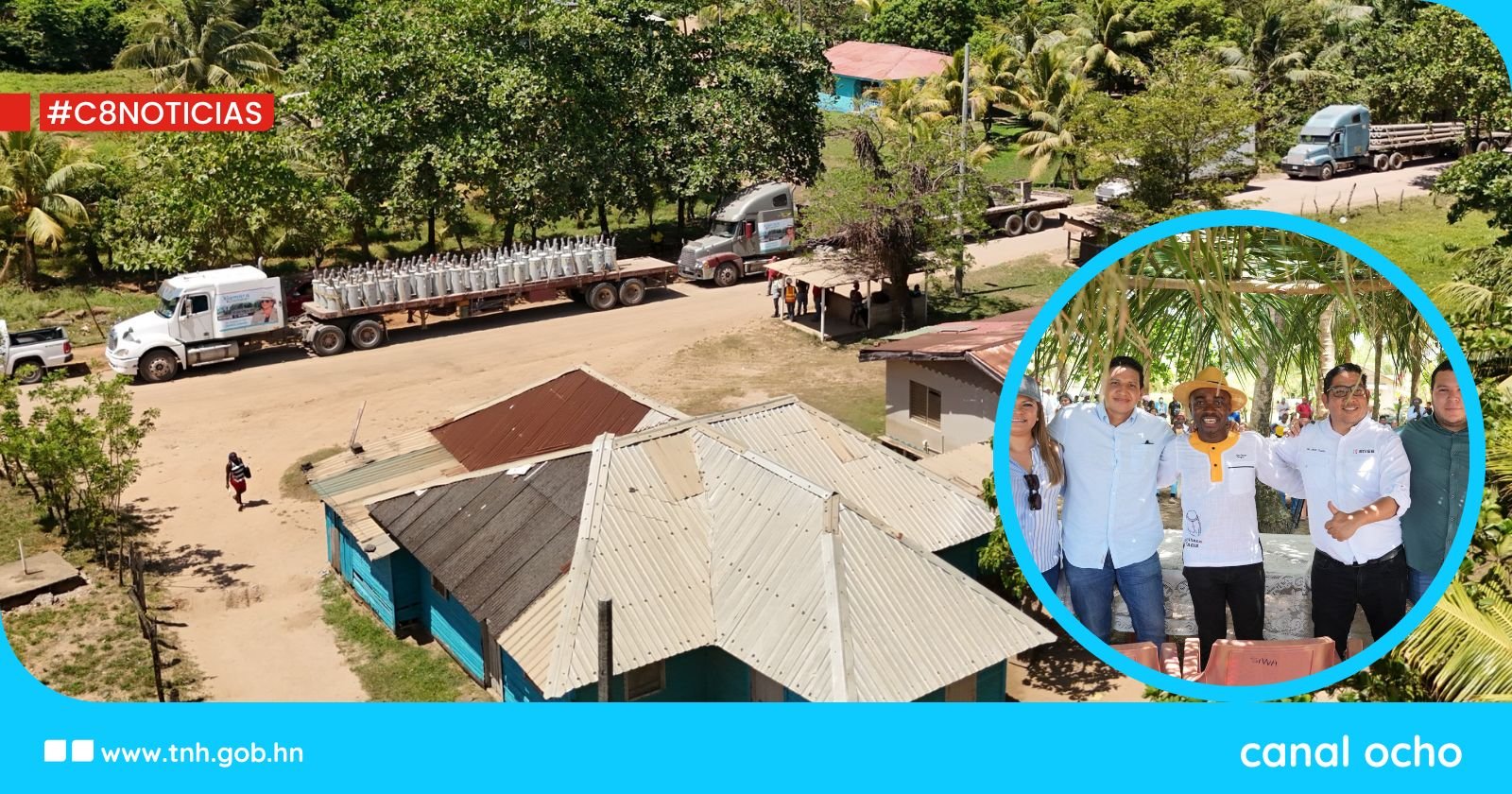 Entregan materiales para ejecutar 8 proyectos de electrificación en Colón