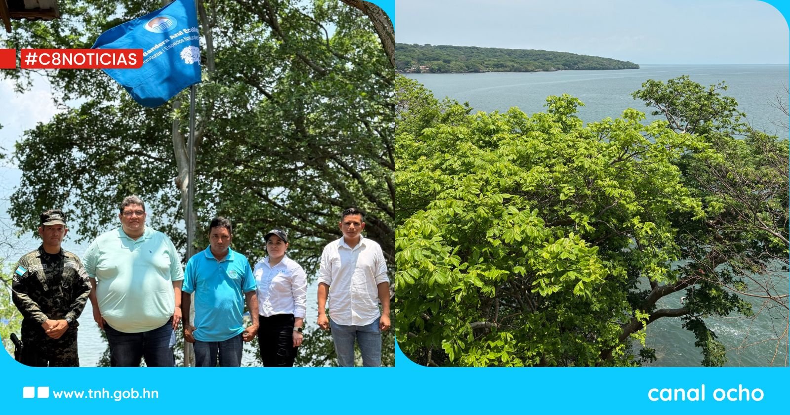 Isla El Pacar recibe reconocimiento Bandera Azul Ecológica de Honduras