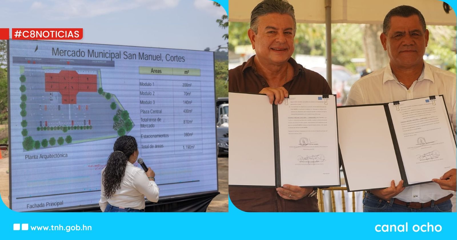 Gobierno hará realidad el nuevo mercado municipal en San Manuel, Cortés