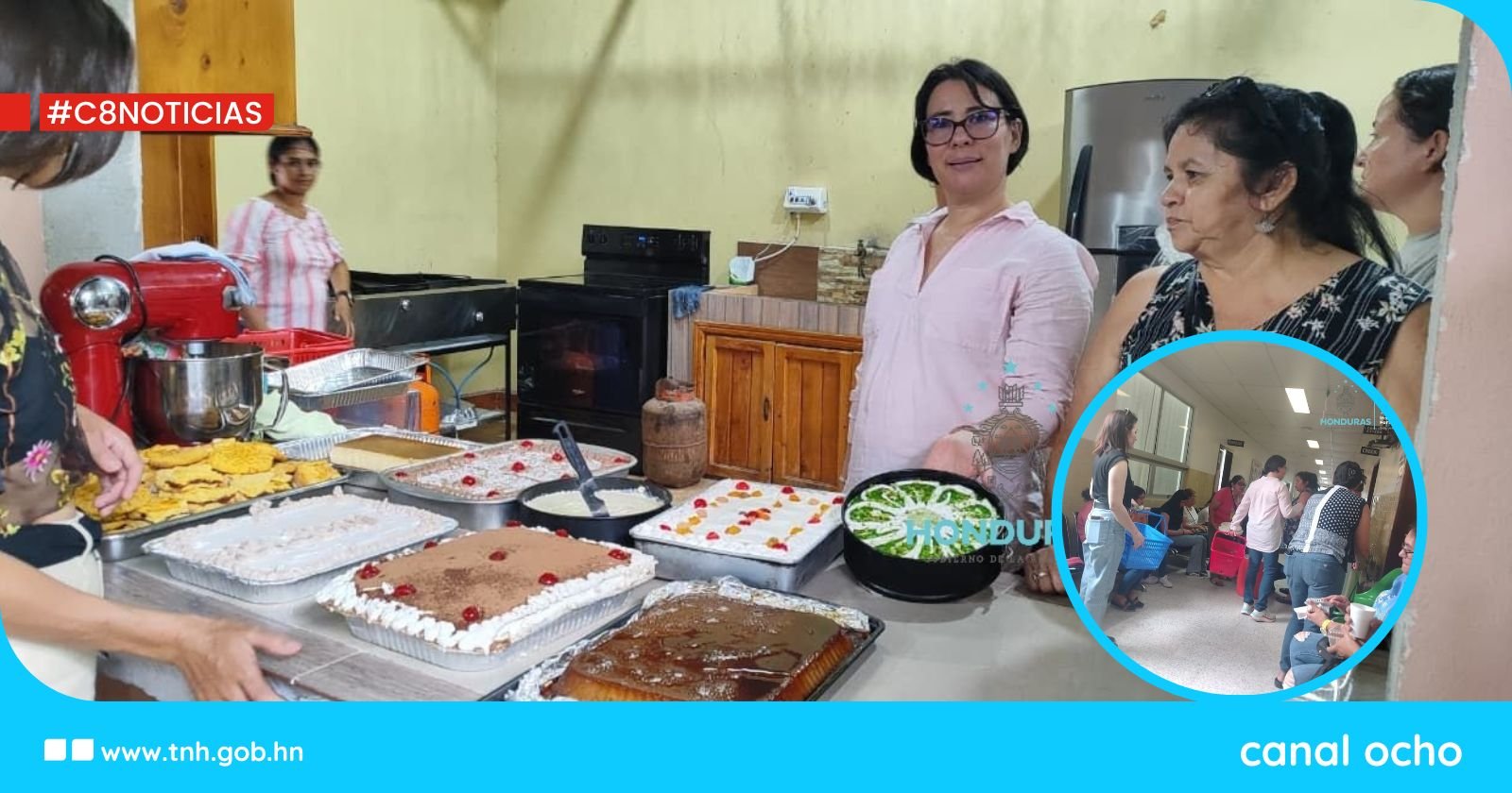 Alumnas del Infop llevan postres y café a familiares de pacientes en hospital de Ocotepeque