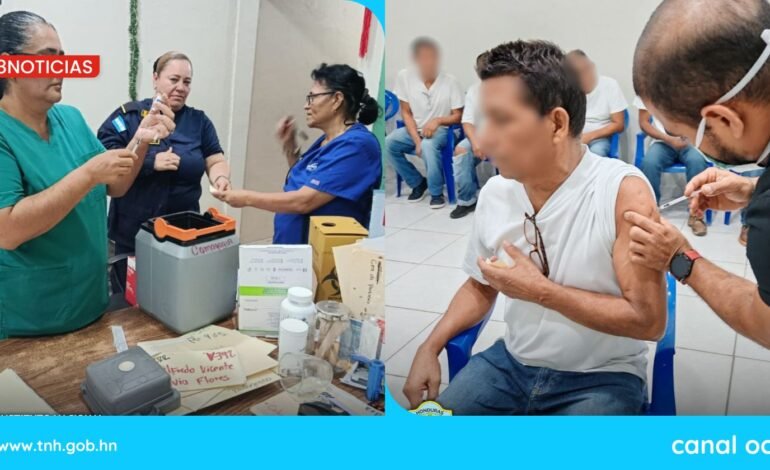 Campaña de vacunación llega a cárcel de Comayagua