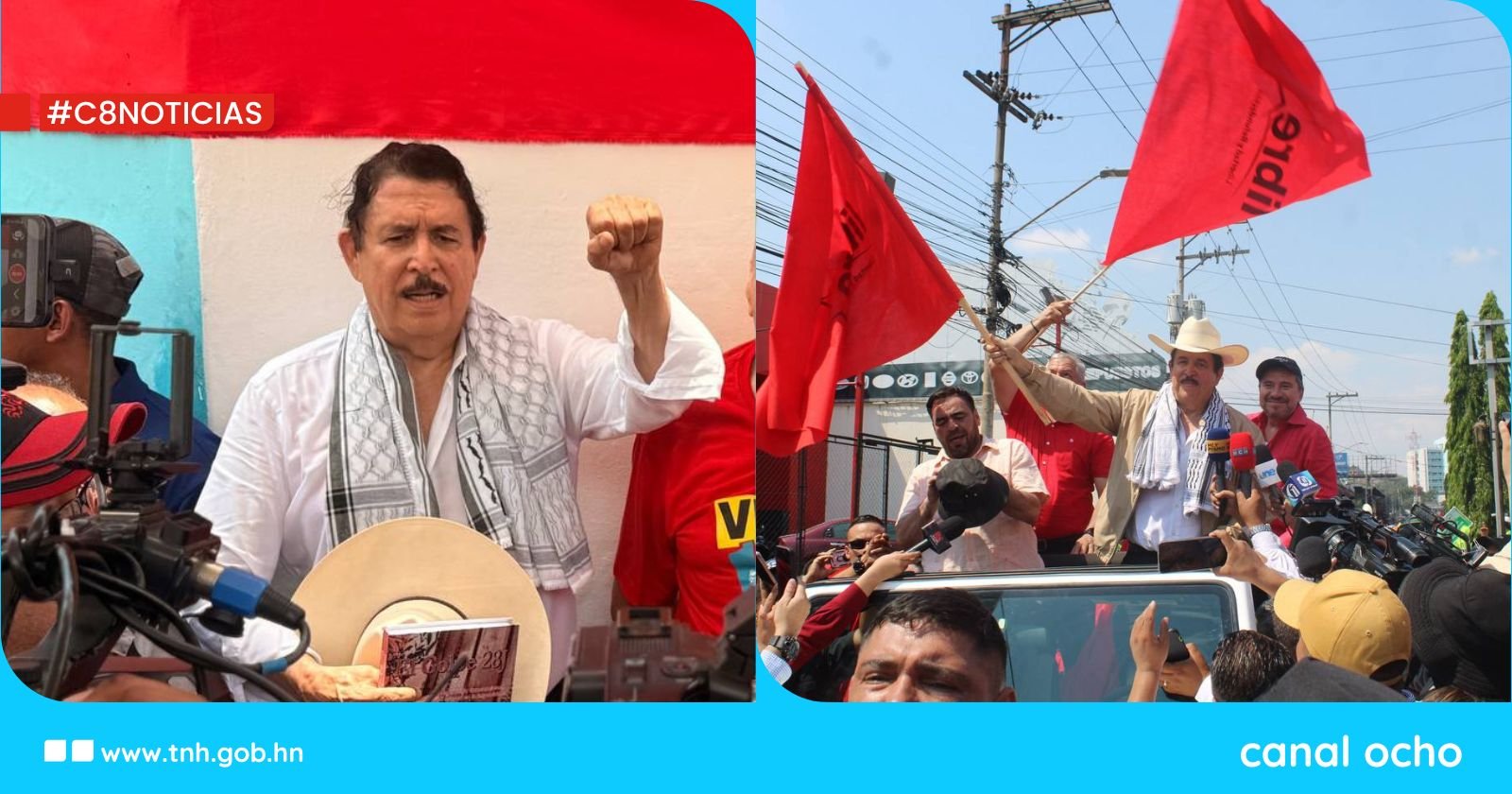 Expresidente Zelaya exige elecciones libres y transparentes y critica postura del CNE