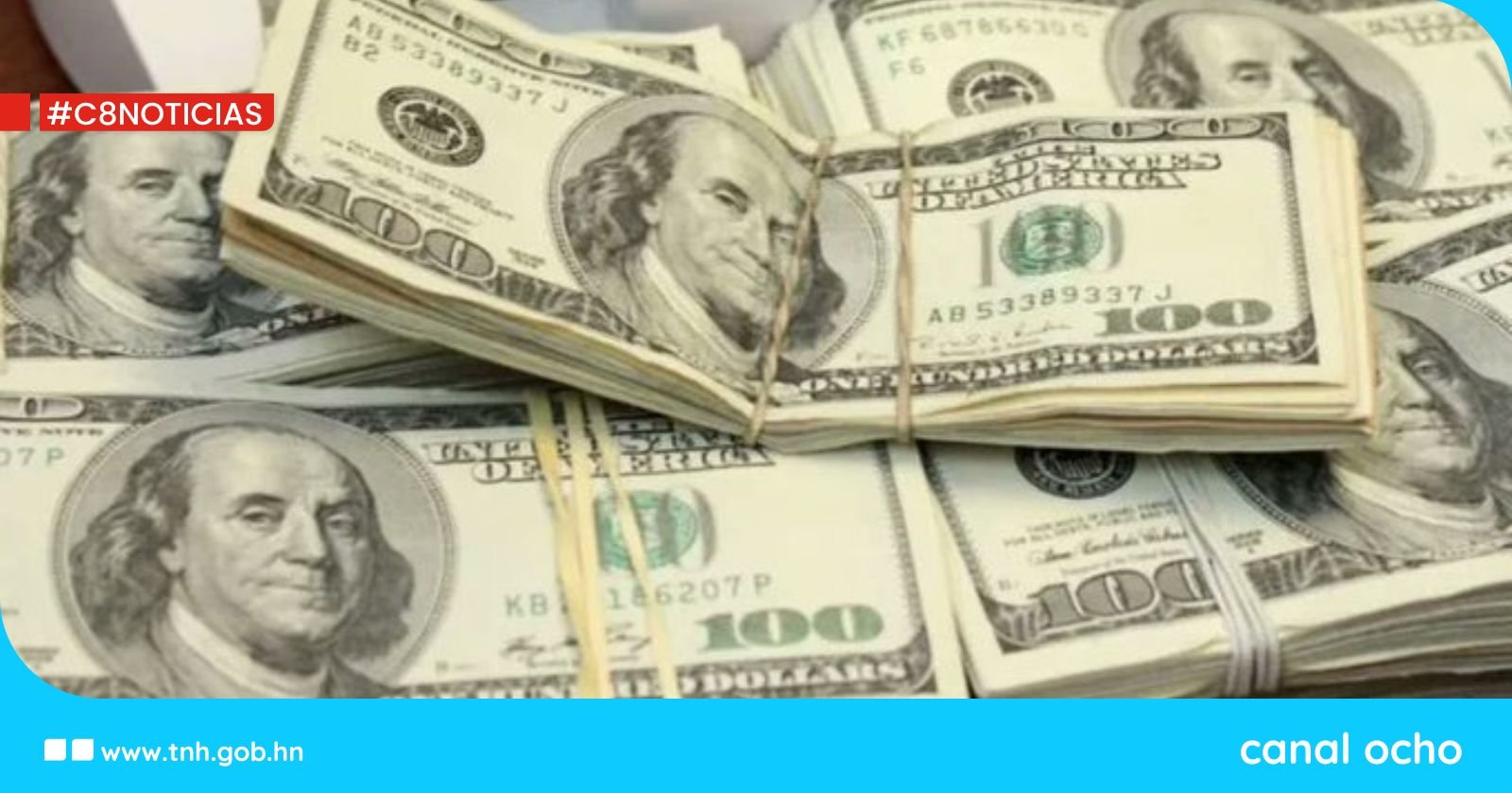 Autoridades panameñas detienen a hondureña con $18 mil no declarados en aeropuerto de Tocumen