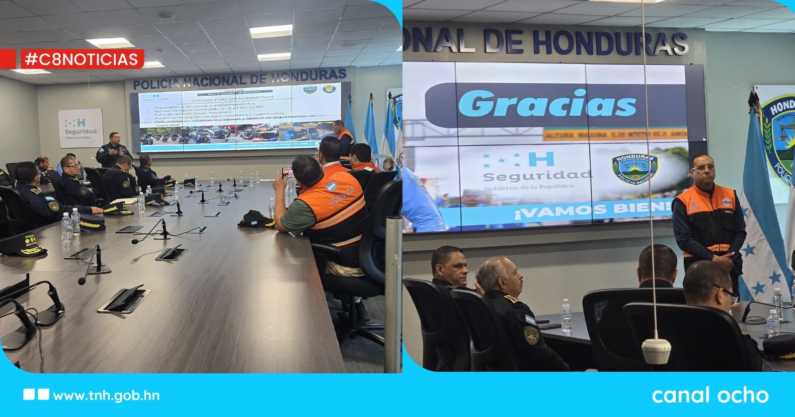 Seguridad y Copeco lideran plan para beneficiar a motociclistas y reducir accidentes viales