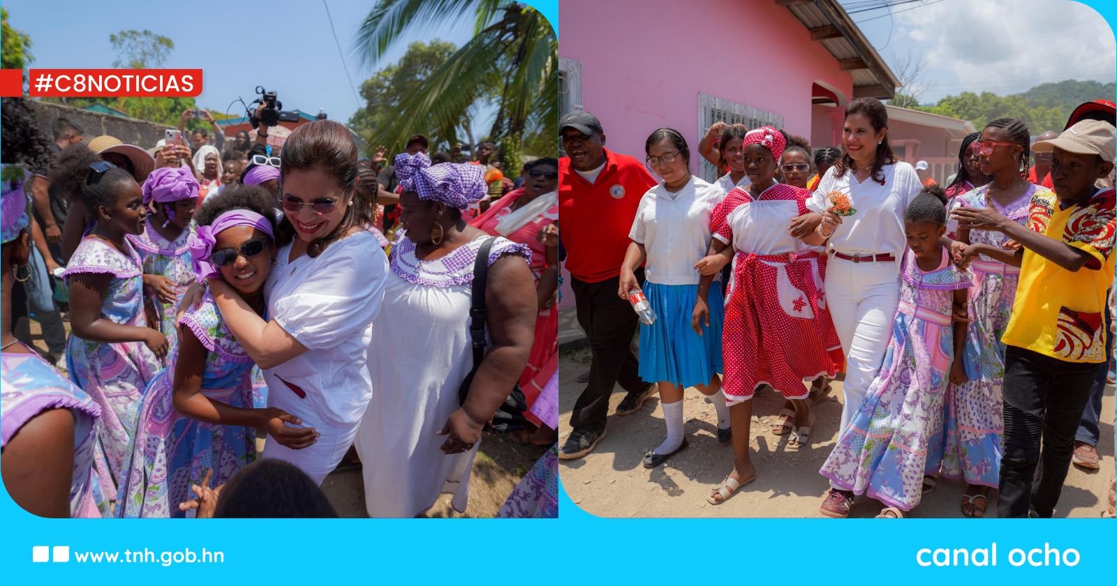 Rixi Moncada reafirma compromiso con los pueblos en encuentro con garífunas en Santa Fe, Colón