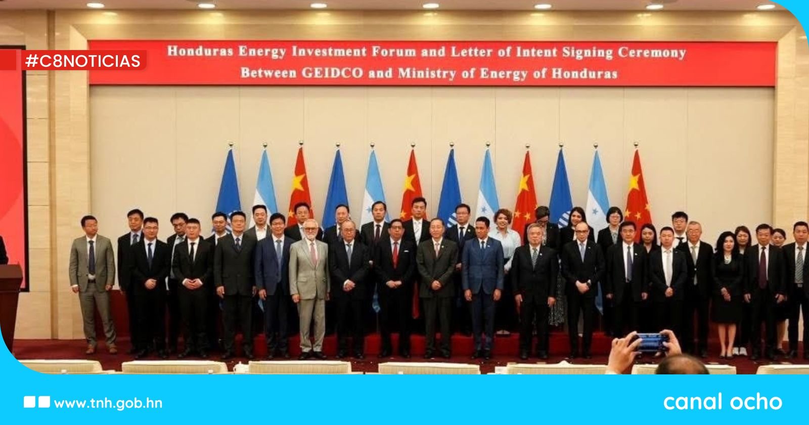 SEN y GEIDCO de China firman carta de intención en materia de energía