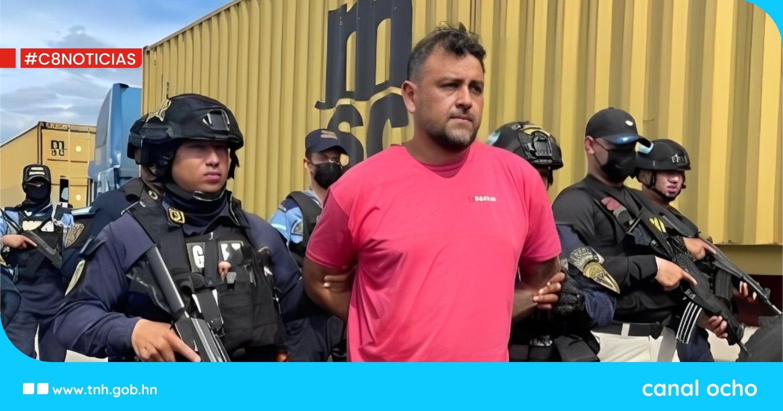 Envían a prisión a hondureño solicitado en extradición por narcotráfico por Estados Unidos