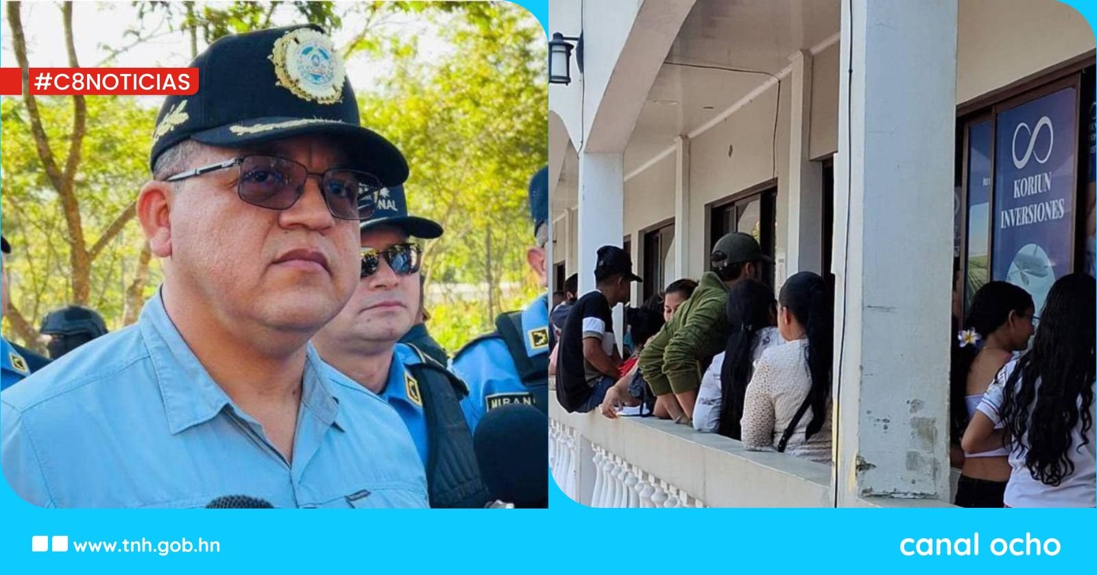 Sánchez: “La Policía garantiza el orden y apoya en proceso de devolución a afectados por Koriun”