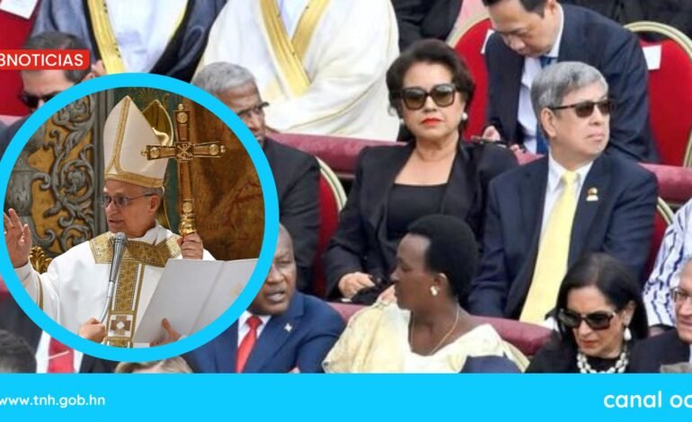 Presidenta del Poder Judicial representa a Honduras en misa de inicio del pontificado de León XIV